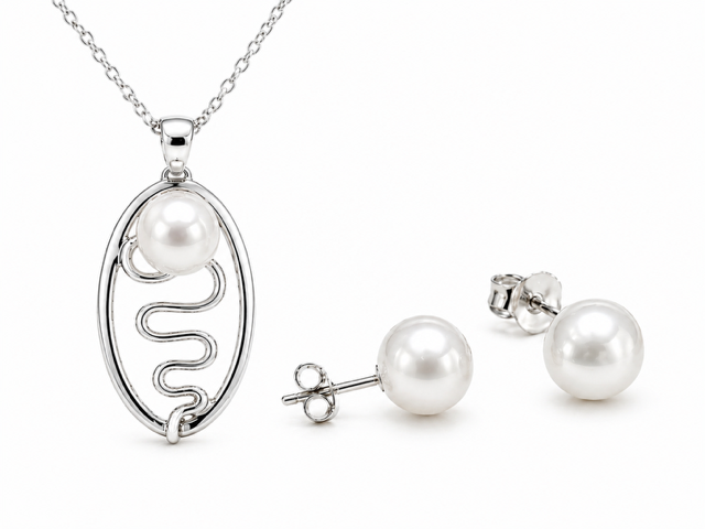 Broome Staircase Designs – Pearl Pendant & Studs Value $290