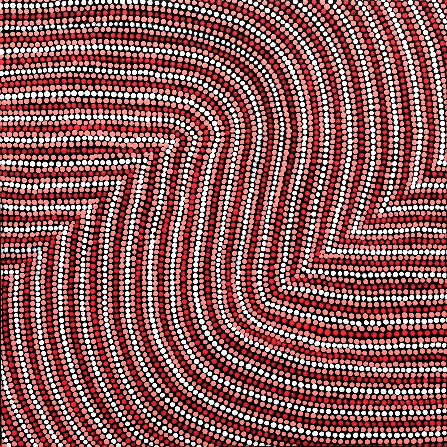 Sand Dunes #6 - Pink/Red/White on Black By Stephen Berger