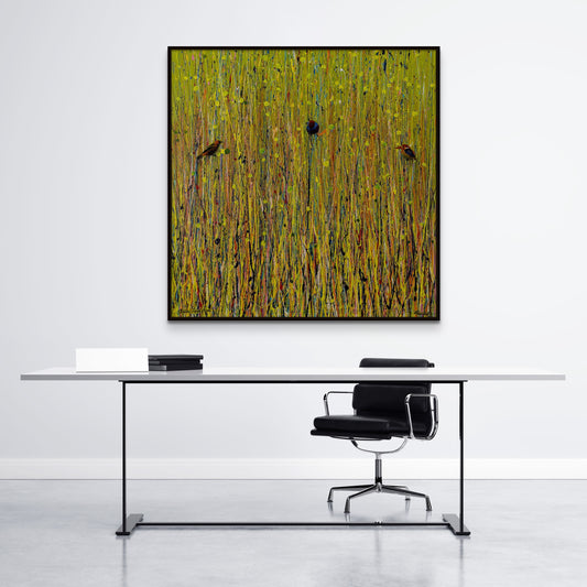 Yellow Grass Birds - Fine Art Prints - LIMITED EDITION