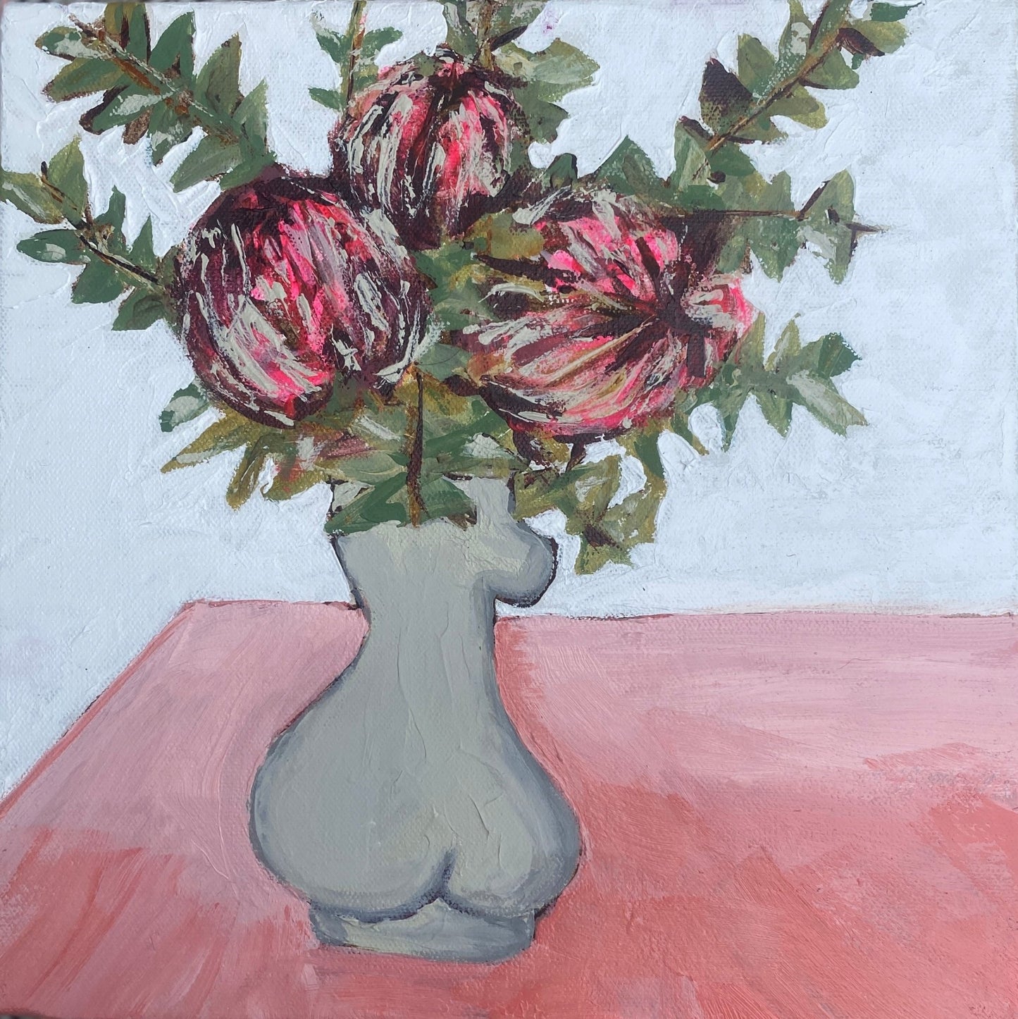 Betty with Banksia's - Original by Cecile Bell - Studio One Noosa