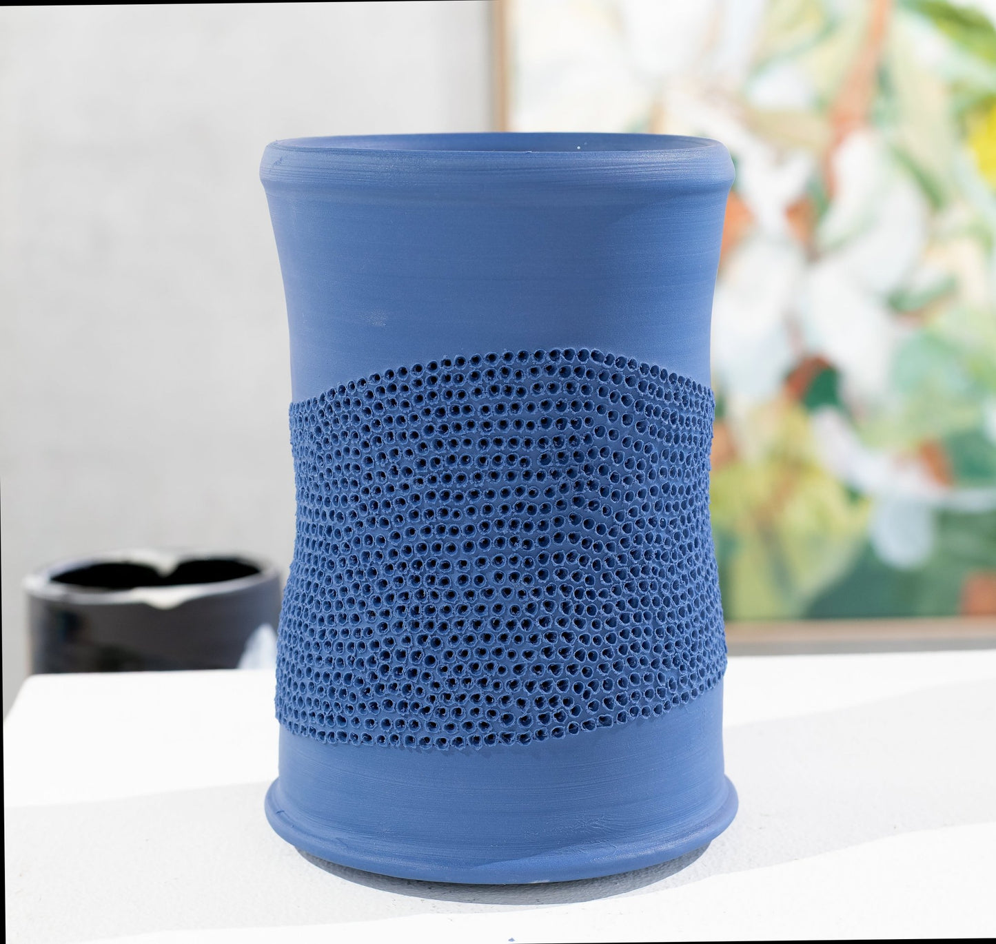 Blue Porcelain Vessel - Studio One Noosa