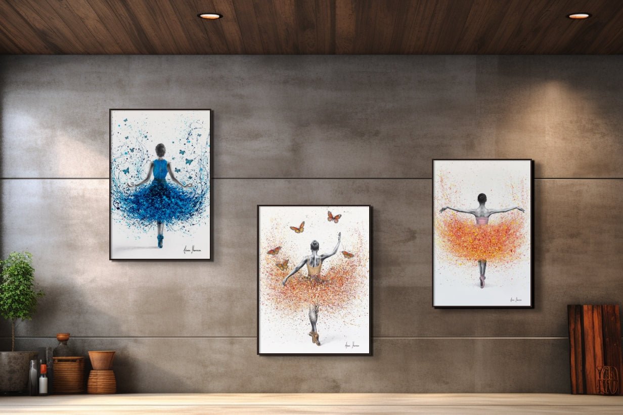 Butterfly Ballerina - Limited Edition Hand Embellished Fine Art Giclée Prints - Studio One Noosa