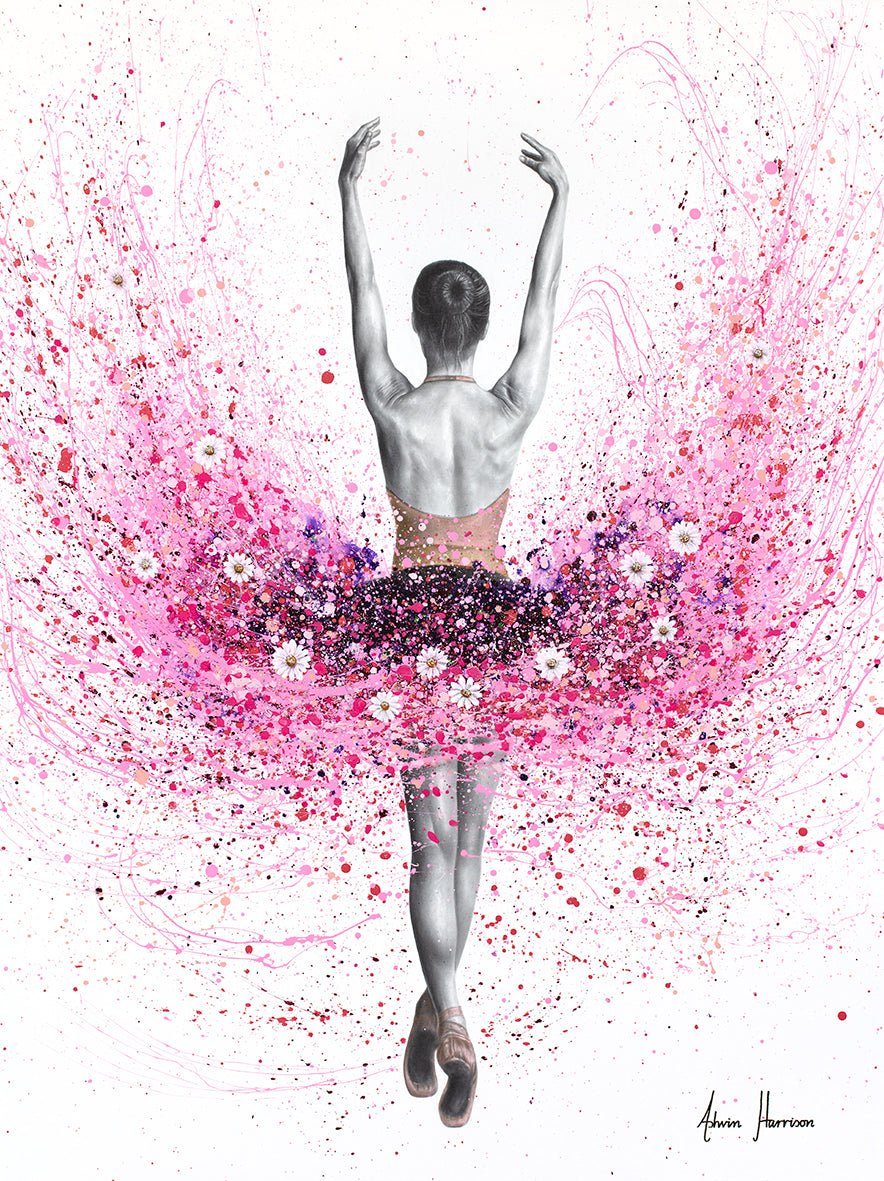 Flower Fantasy - Limited Edition Hand Embellished Fine Art Giclée Prints - Studio One Noosa