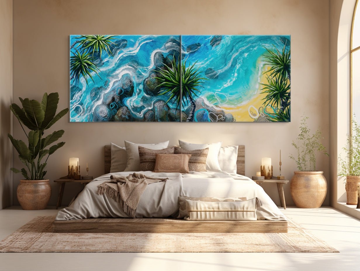 Laguna Bay 2 Diptych - LIMITED EDITION - Fine Art Prints - Studio One Noosa