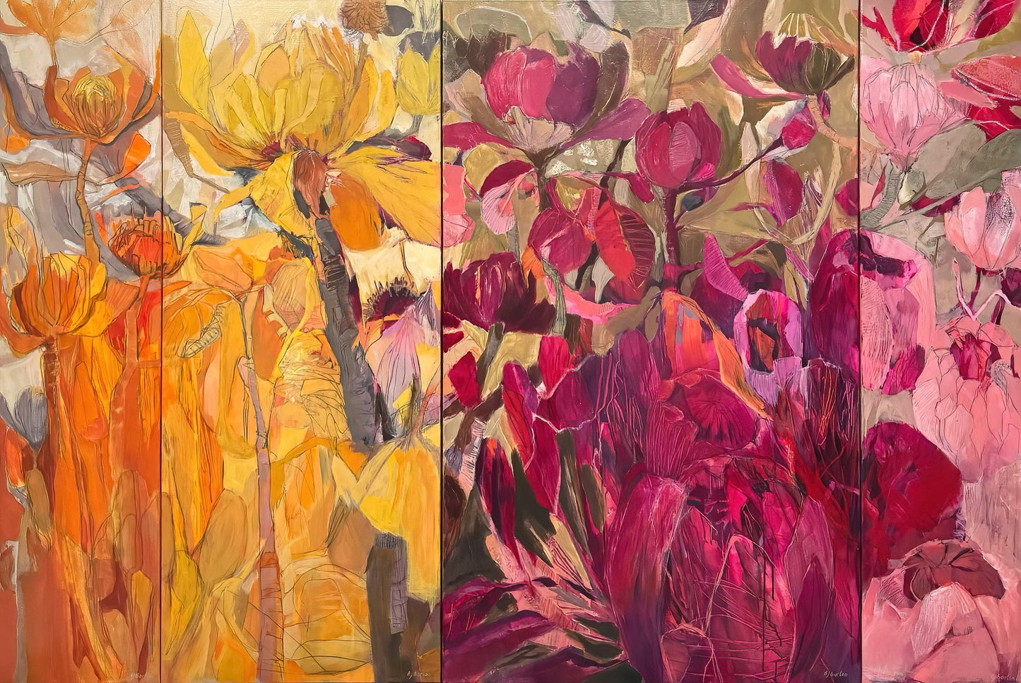 Ombre Bloom by Bronwyn Barton - Studio One Noosa