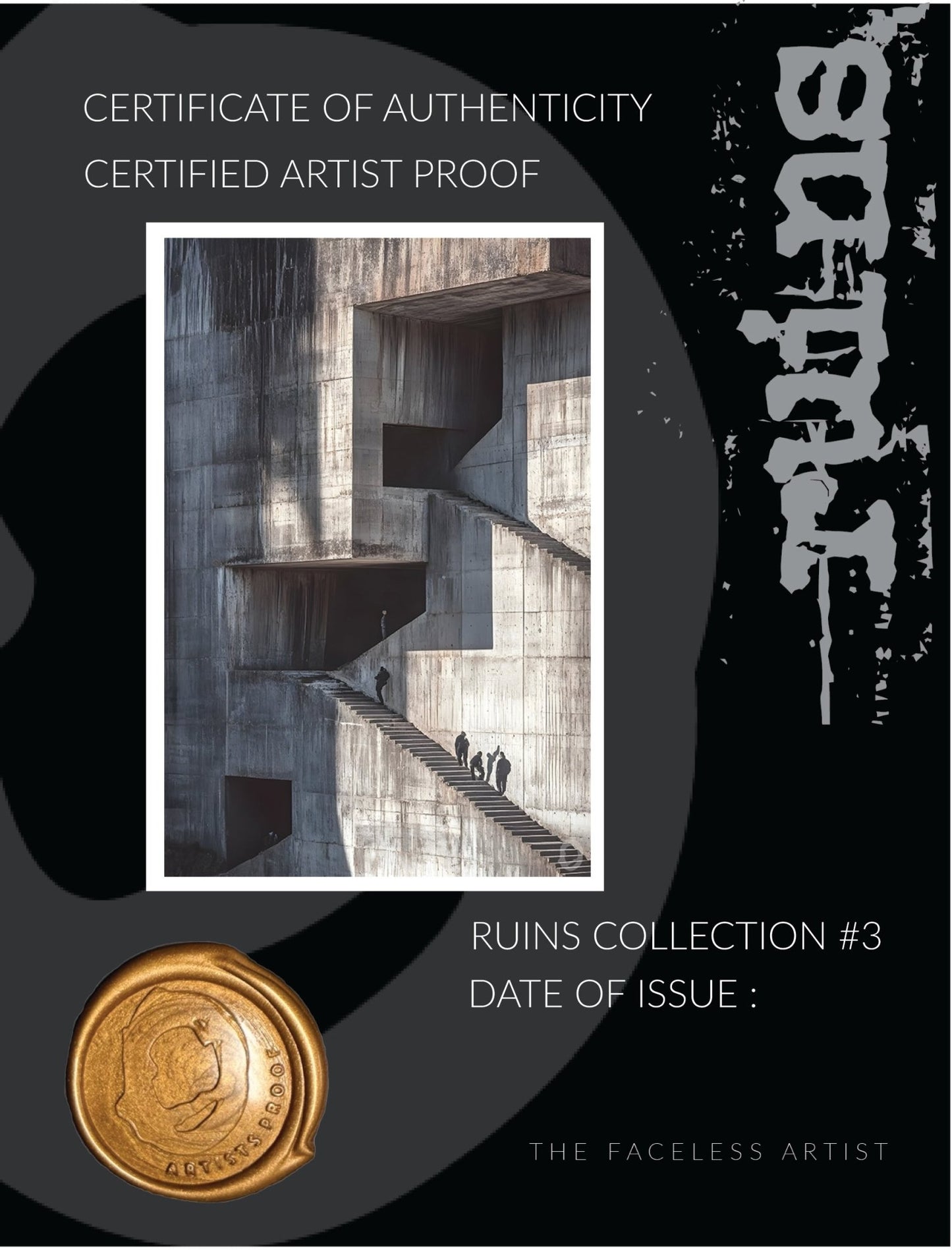 RUIN'S #03 - Artist Proof - Signed & Certified - Studio One Noosa