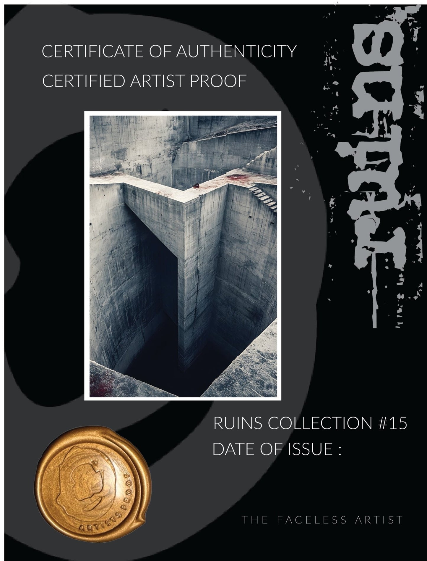 RUIN'S #15 - Artist Proof - Signed & Certified - Studio One Noosa