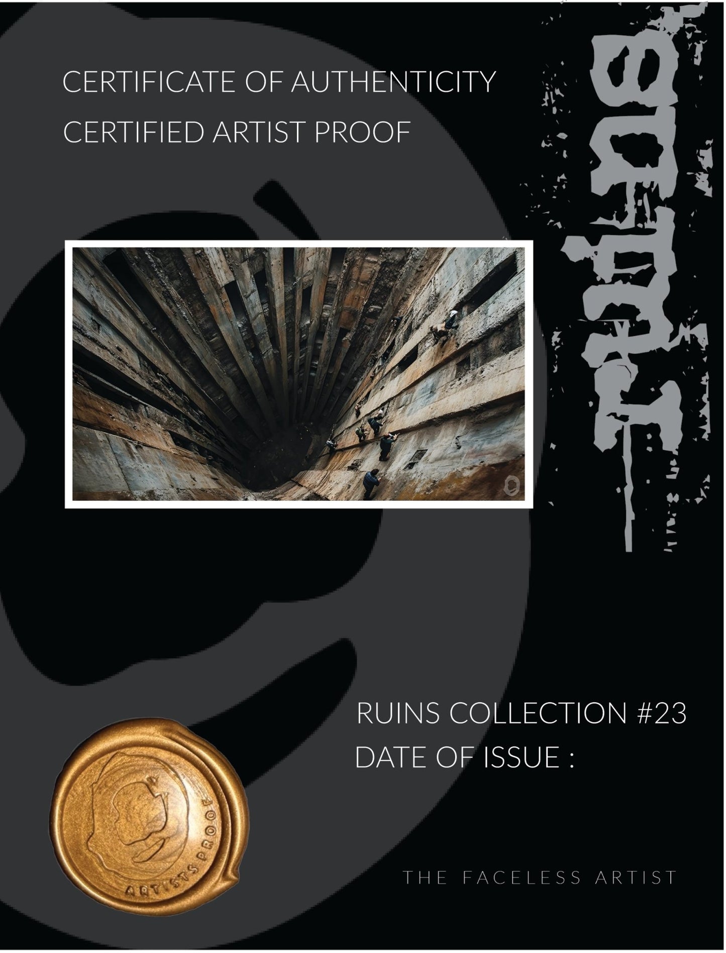 RUIN'S #23 - Artist Proof - Signed & Certified - Studio One Noosa
