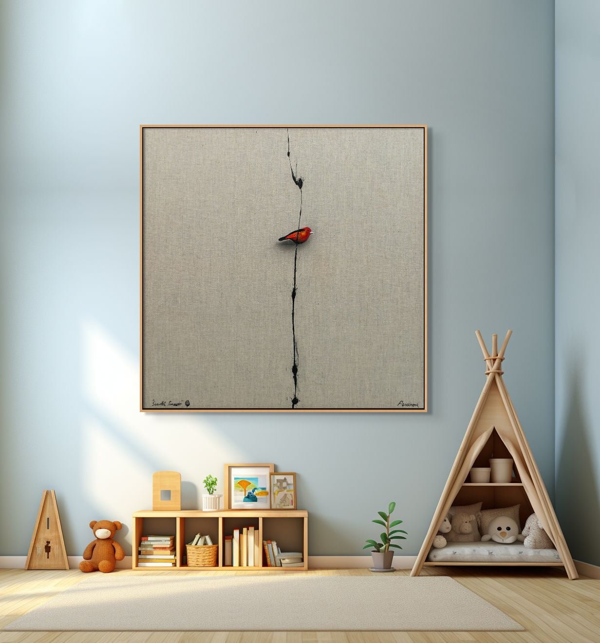 Scarlet Tanager - Fine Art Print - LIMITED EDITION - Studio One Noosa