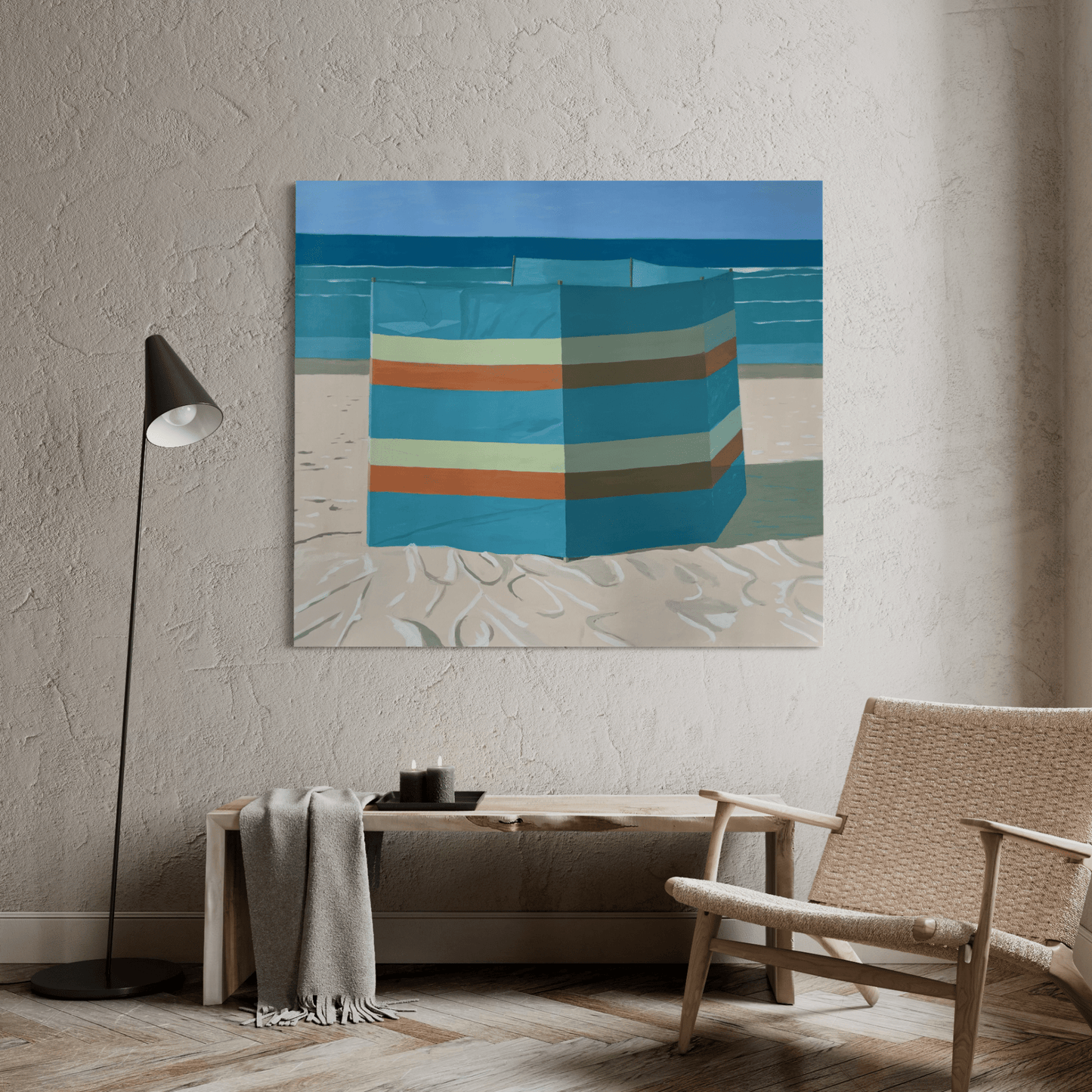 Striped Wind Break - Original - Studio One Noosa