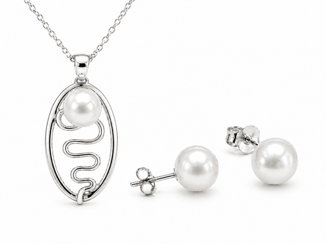 Broome Staircase Designs – Pearl Pendant & Studs Value $290 - Studio One Noosa