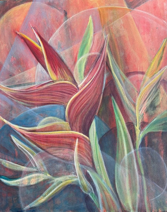 Exotics in Red and Pink - Original by Luke Deacon - Studio One Noosa