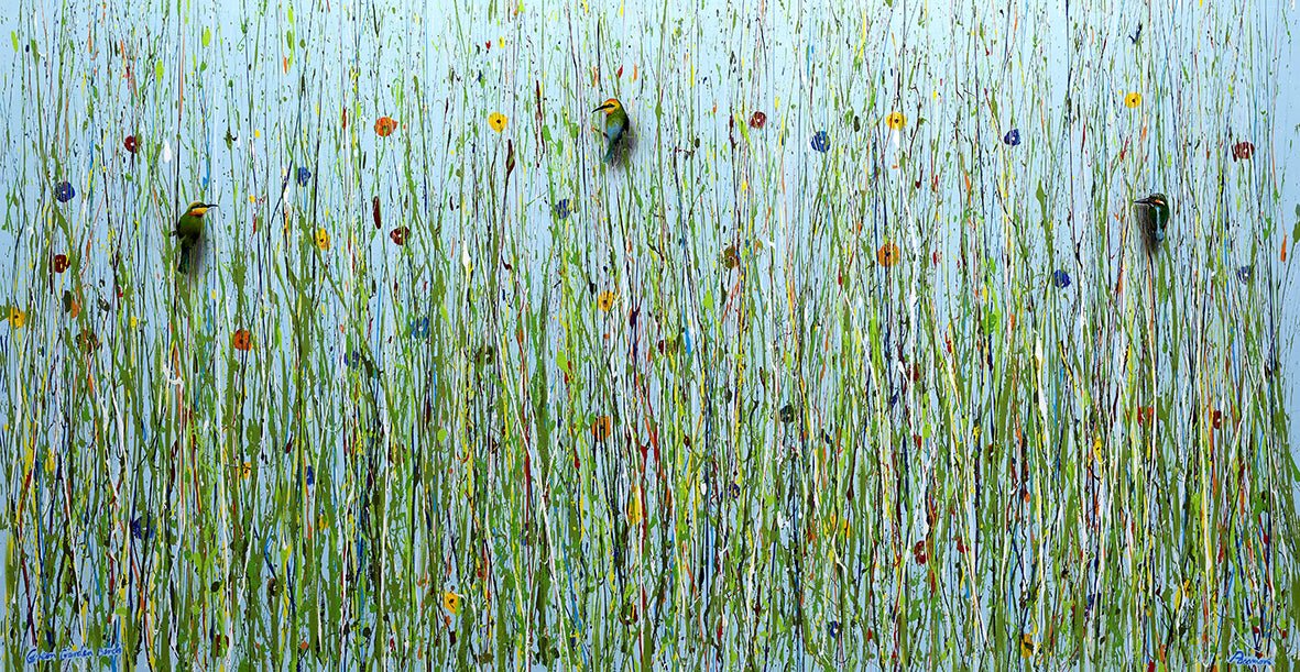 Green Garden Birds - Fine Art Prints - LIMITED EDITION - Studio One Noosa