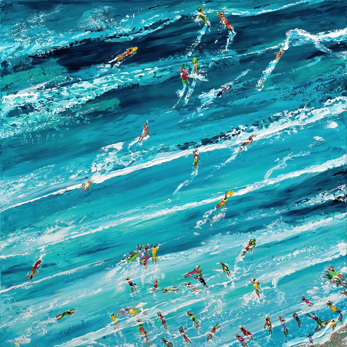 Noosa Main Beach - Triptych - Original - Studio One Noosa
