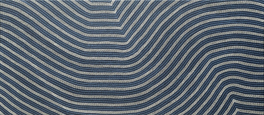 Sand Dunes 3 - Blue/White/ Yellow on Black by Stephen Berger - Studio One Noosa