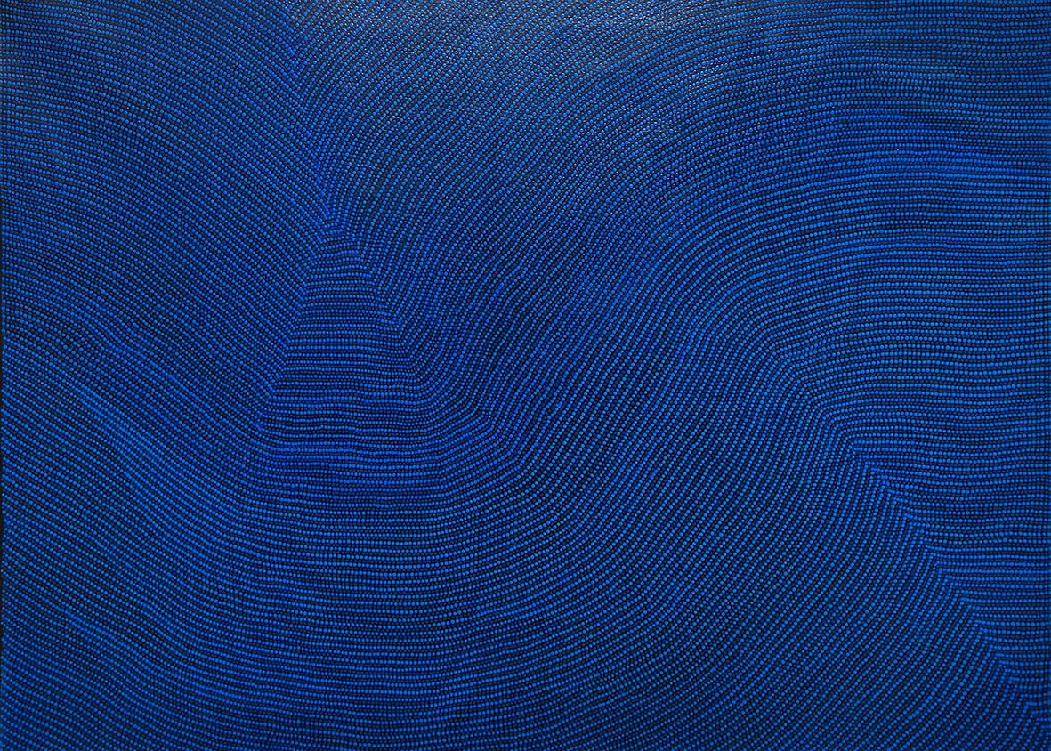 Sand Dunes 5 - Blue/Blue on Black - Studio One Noosa