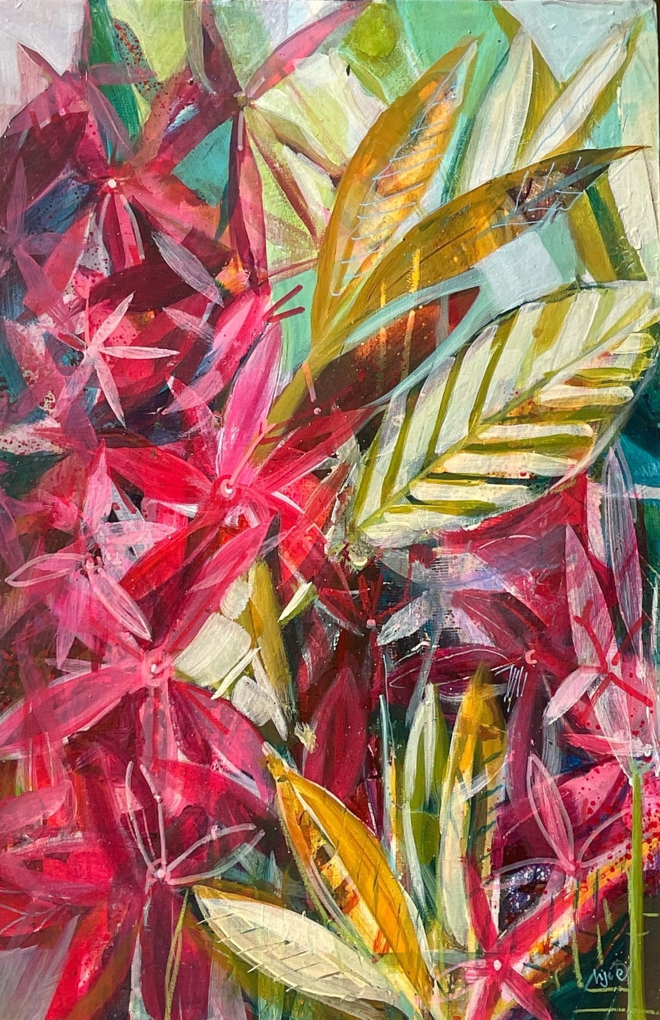 Shelter - Penta Triptych - Original by Helen Evans - Studio One Noosa