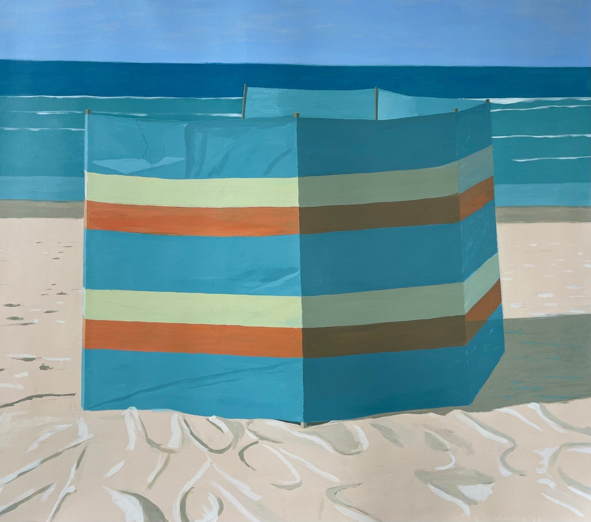 Striped Wind Break - Original - Studio One Noosa
