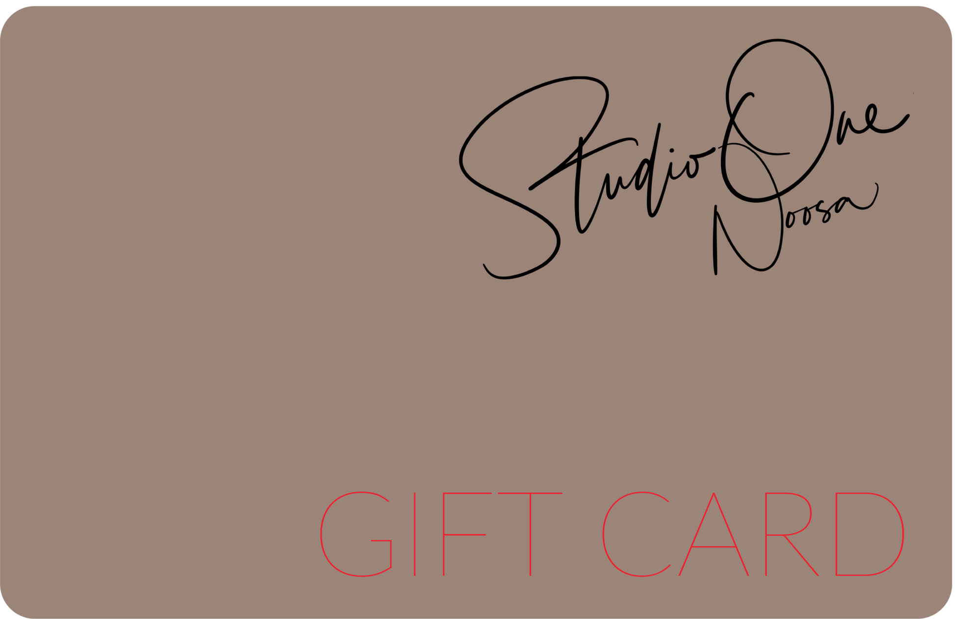 Studio One Noosa Gift Card - Studio One Noosa