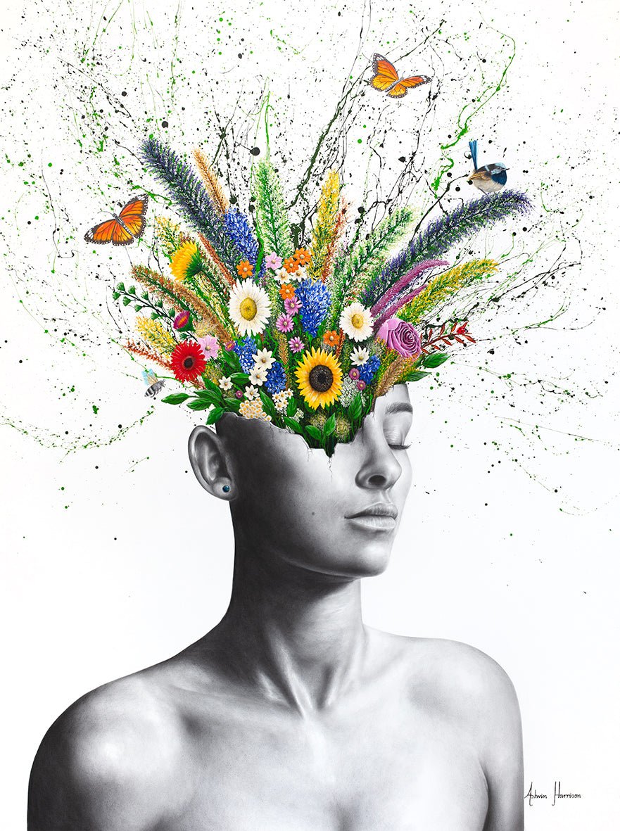 The Garden Girl - Limited Edition Fine Art Giclée Prints - Studio One Noosa