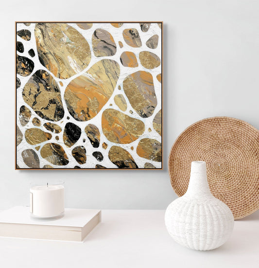 The Golden Cliffs of Santorini - Studio One Noosa