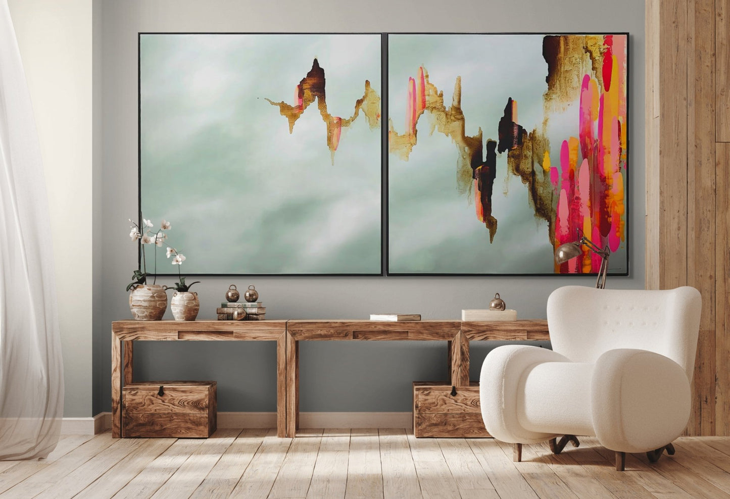 The Quiet Between - Diptych - Studio One Noosa