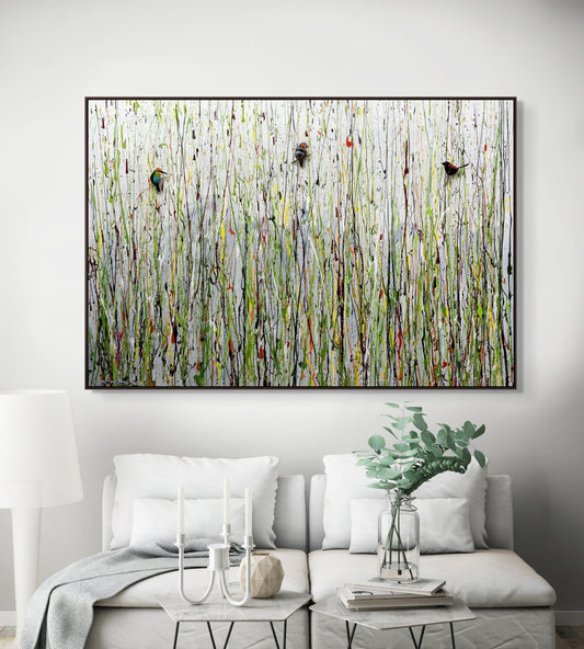 Blue Grey Sky - EMBELLISHED Fine Art Print