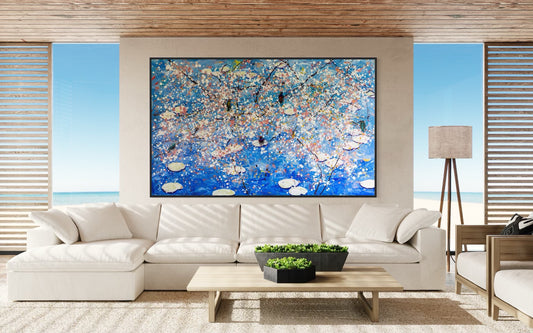 Blossom & Birds on Pond - Fine Art Prints - LIMITED EDITION